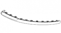 Юбка переднего бампера  правый CORSA (D) 06-10