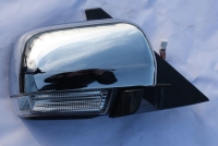 Зеркало электрическое (с обогревом, указателем, подсветкой, автоскладыванем) левое  крышка хром PAJERO 4 06-23