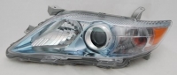 Фара механическая  хром с синим hybrid TYC левая  CAMRY V40 09-11
